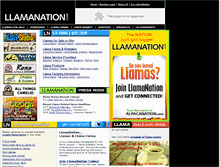 Tablet Screenshot of llamanation.com